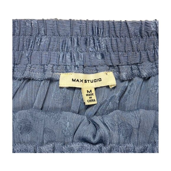 MAX STUDIO PERIWINKLE PLEATED FLARED SKIRT, SIZE M - Picture 5 of 5